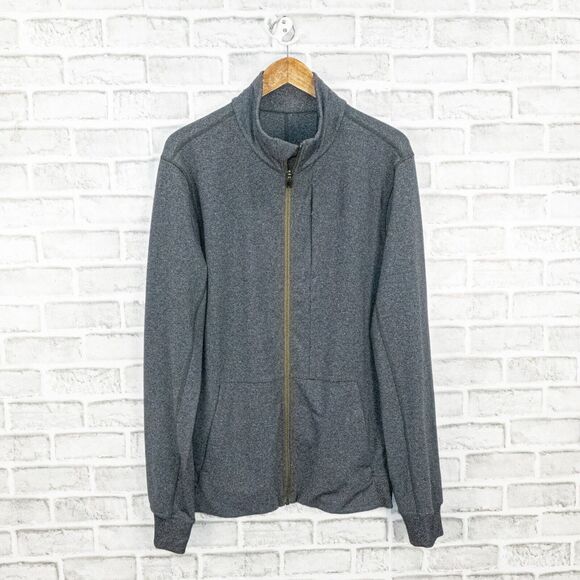 Lululemon Men's Full Zip Teck Jacket Multi pocket in Char Gray Size Large - Picture 1 of 9